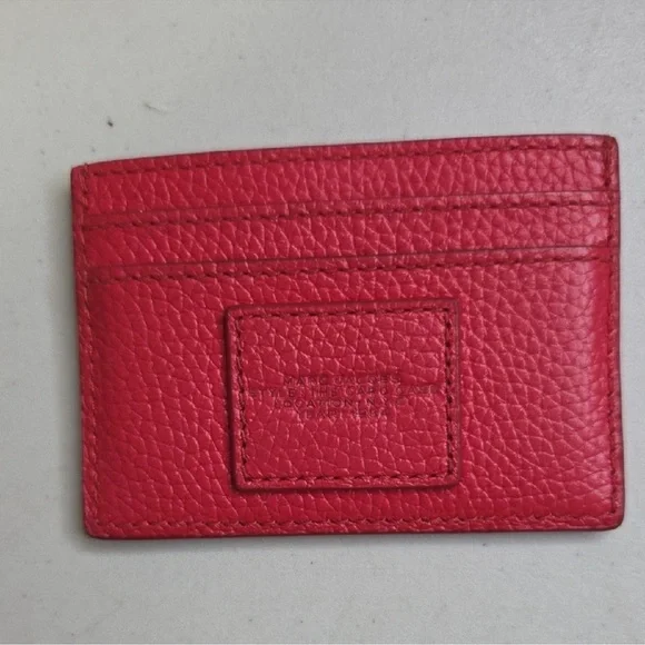 Marc Jacobs Red Leather Card Slot Case - Picture 2 of 3